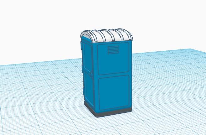 portable toilet construction Scale H0