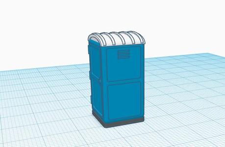 portable toilet construction Scale H0