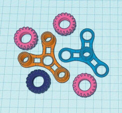 Fidget Gears (clip together)