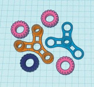 Fidget Gears (clip together)