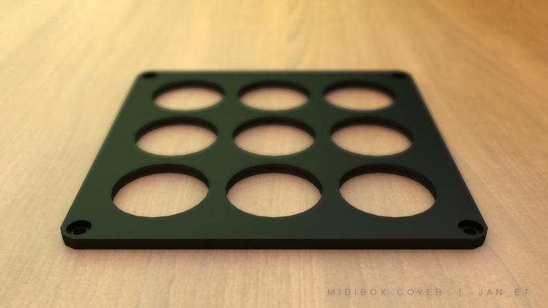 MIDIBOX with 9 x 30mm arcade buttons (*Cover only)