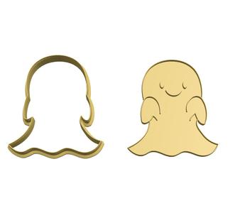 Halloween cute ghost cookie cutter and stamp