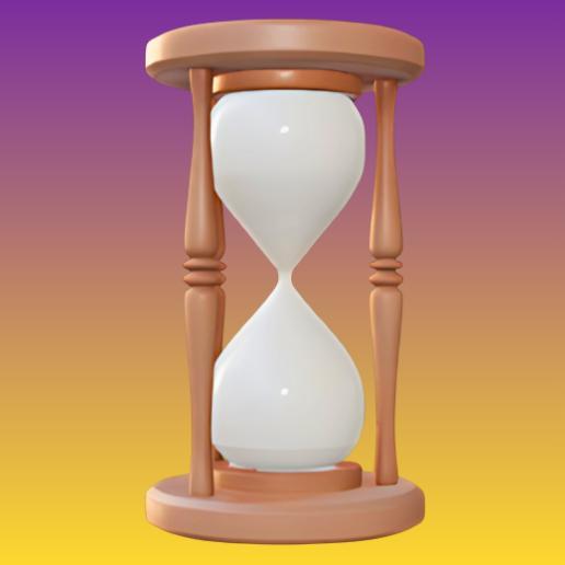 Simple Wooden Hourglass Decor