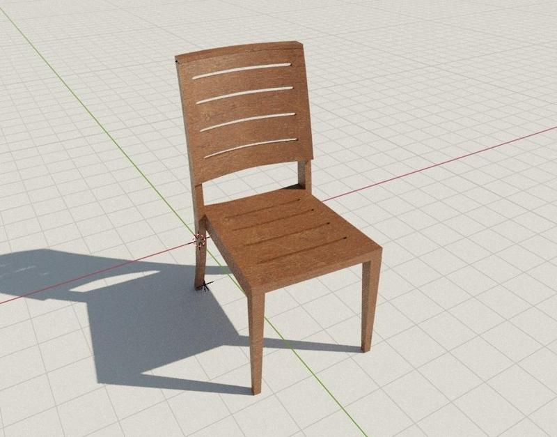 Kitchen Chair 3D Model