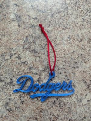 Los Angeles (LA) Dodgers Christmas Ornament