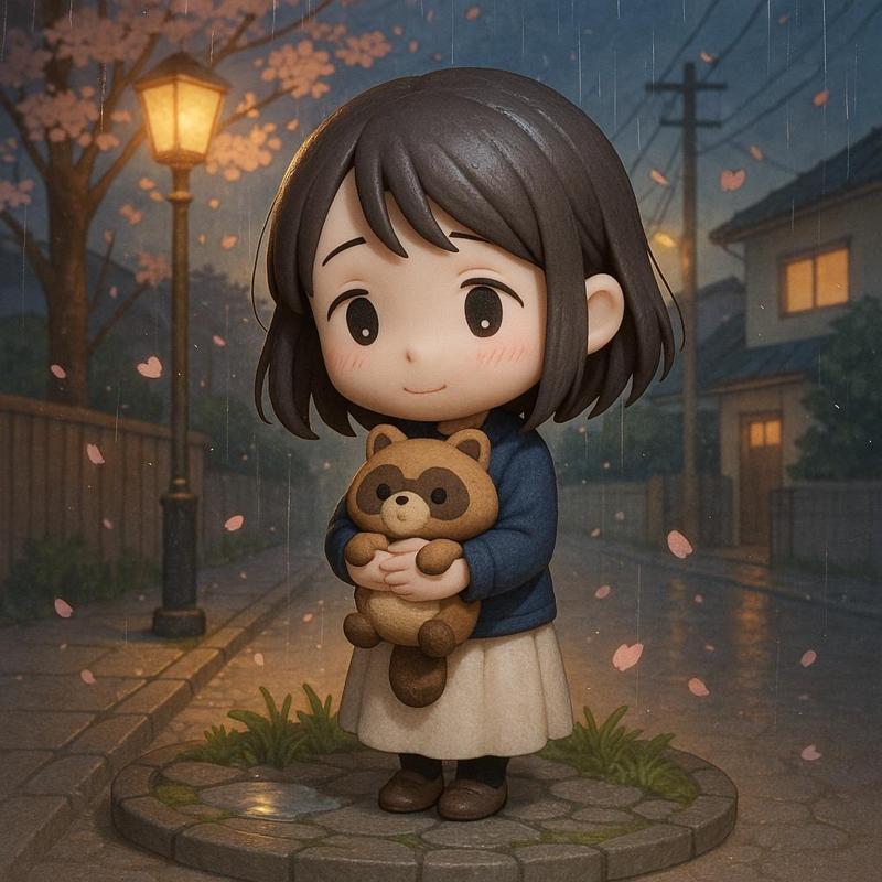 With You and the Rain – Chibi Diorama