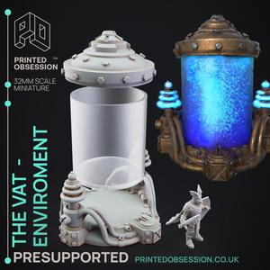 Environment - The Vats - Dr Frankensteins Monster - PRESUPPORTED - Illustrated and Stats - 32mm scale