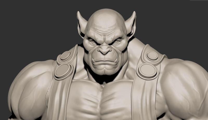 Panthro – Figura 3D Musculosa Estilo Fanart (Thundercats)