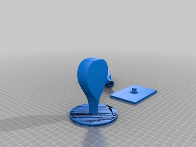 polymer stamp handle / pluggable handle