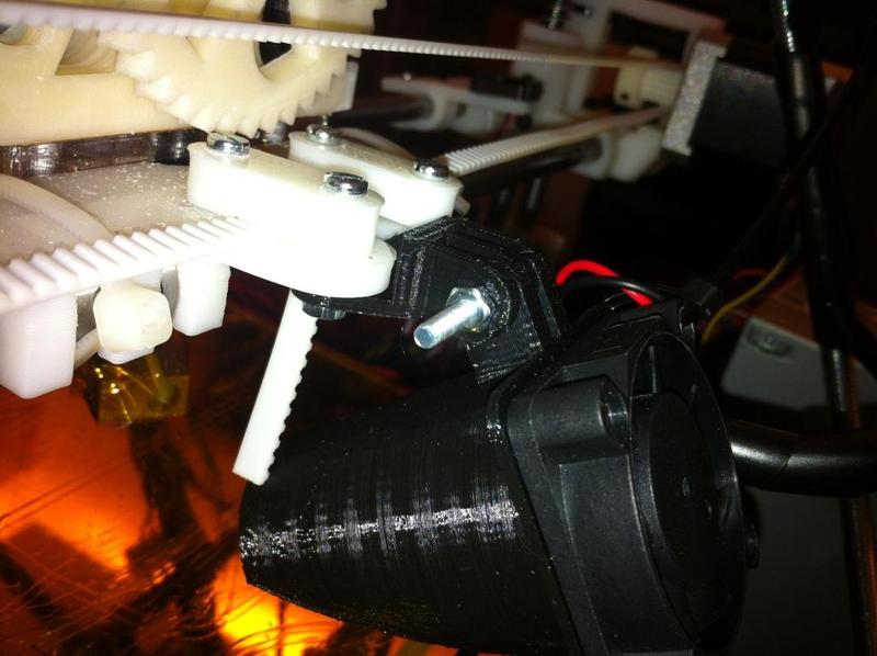 Adjustable Brix's fan mount for Prusa it.2