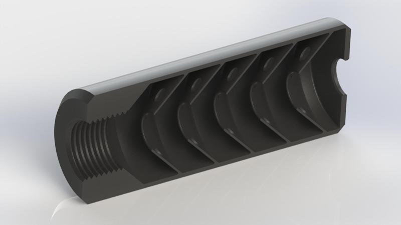 Basic silencer for airsoft replicas