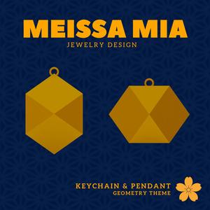 Cube to Go! – 3D Print File for a Geometric Keychain - Platonic Solid Cube - Cube Keychain - Earth Pendant