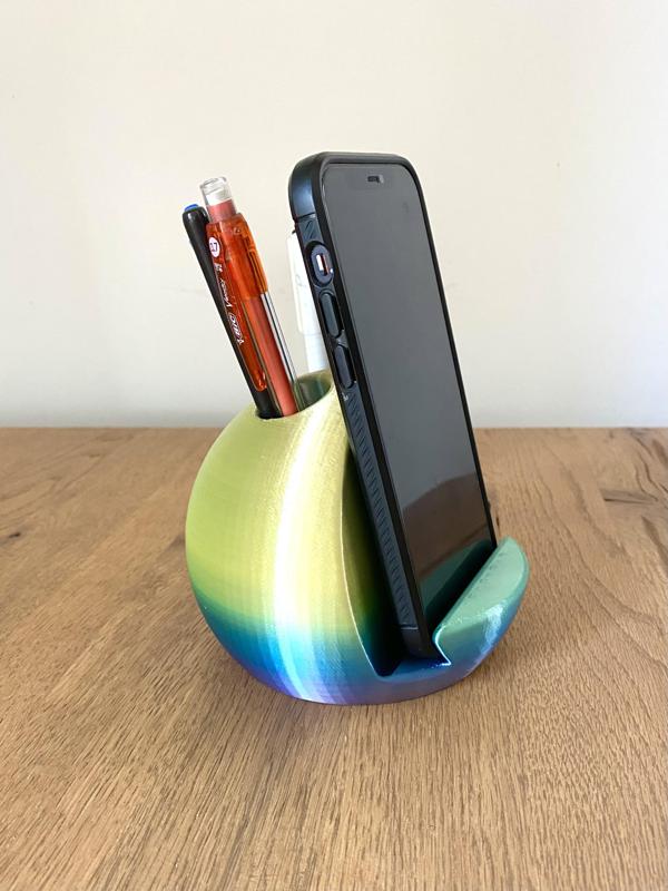BOWLING BALL PHONE / SWITCH / PENCIL HOLDER