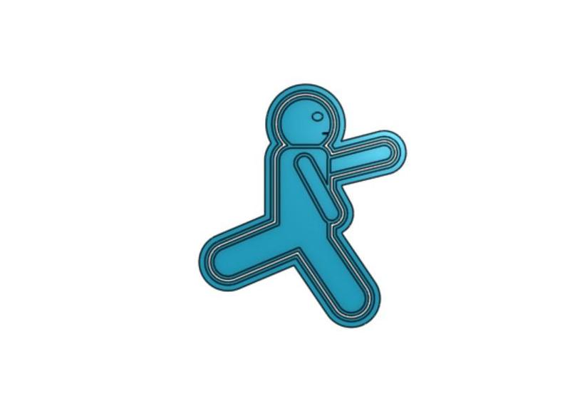 Football Player Cookie Cutter