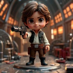 Han Solo Star Wars Chibi Diorama