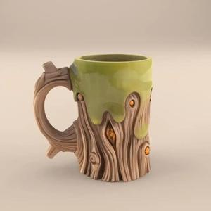 Fantasy Stump Planter and Containrt 3D Model STL
