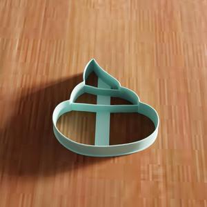 3D Poop Cookie Cutter STL File - 138