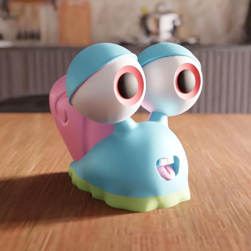 3D Cartoon Gary The Snail Figure STL File - 264