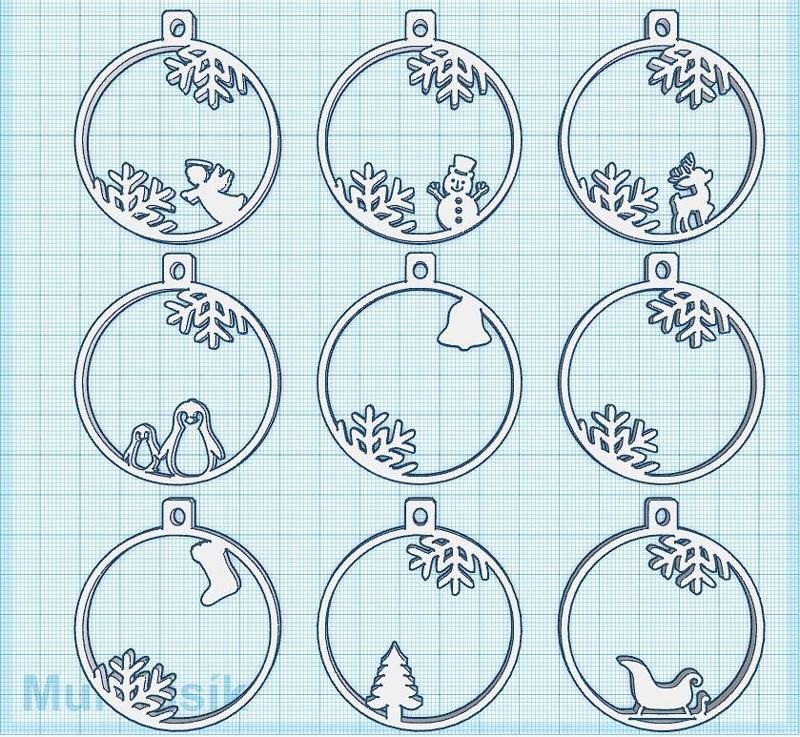 Christmas named decoration