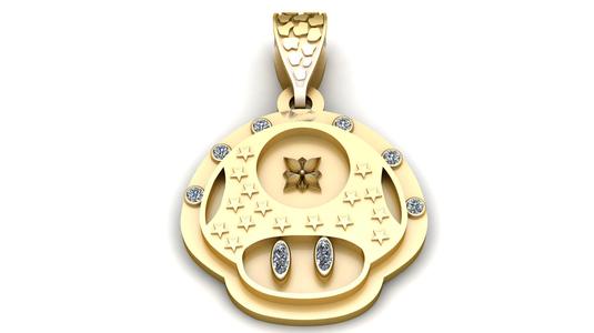 Mushroom Shaped Pendant