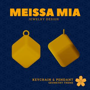 Cube to Go! – 3D Print File for a Geometric Keychain - Cube Keychain - Cube Pendant