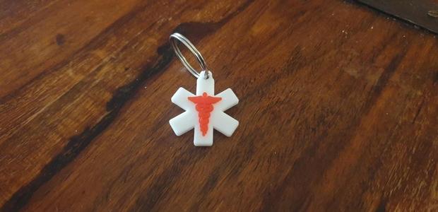 Diabetes Medical Alert Keyring