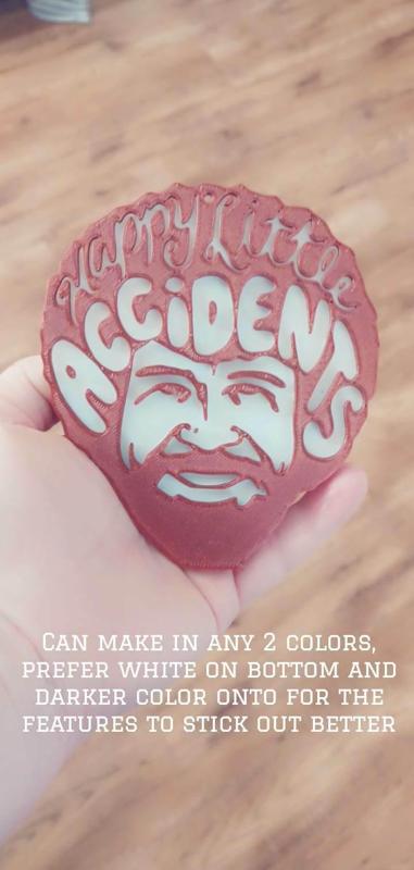 Bob Ross Happy Little Accidents tree Ornament or Decoration for painters , Art, gifts etc