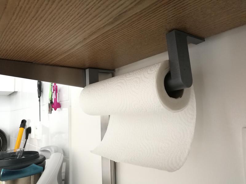Shelf towel holder