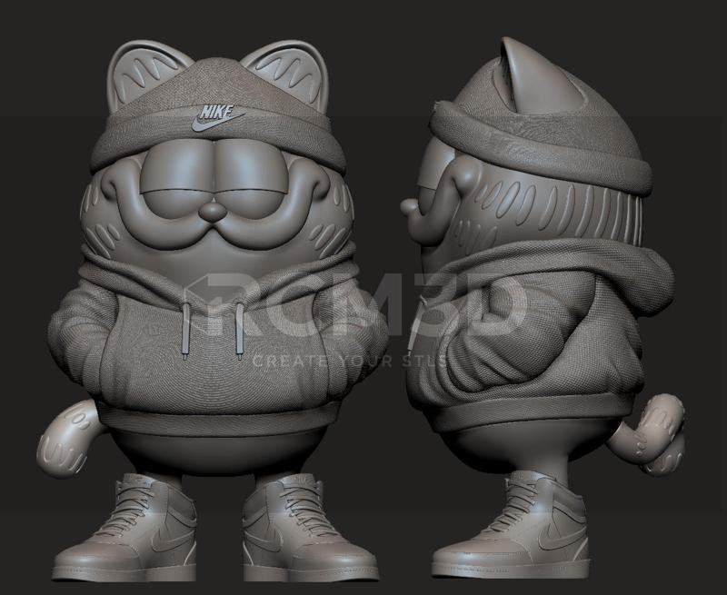 Garfield Fitness statue