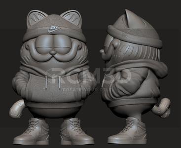 Garfield Fitness statue
