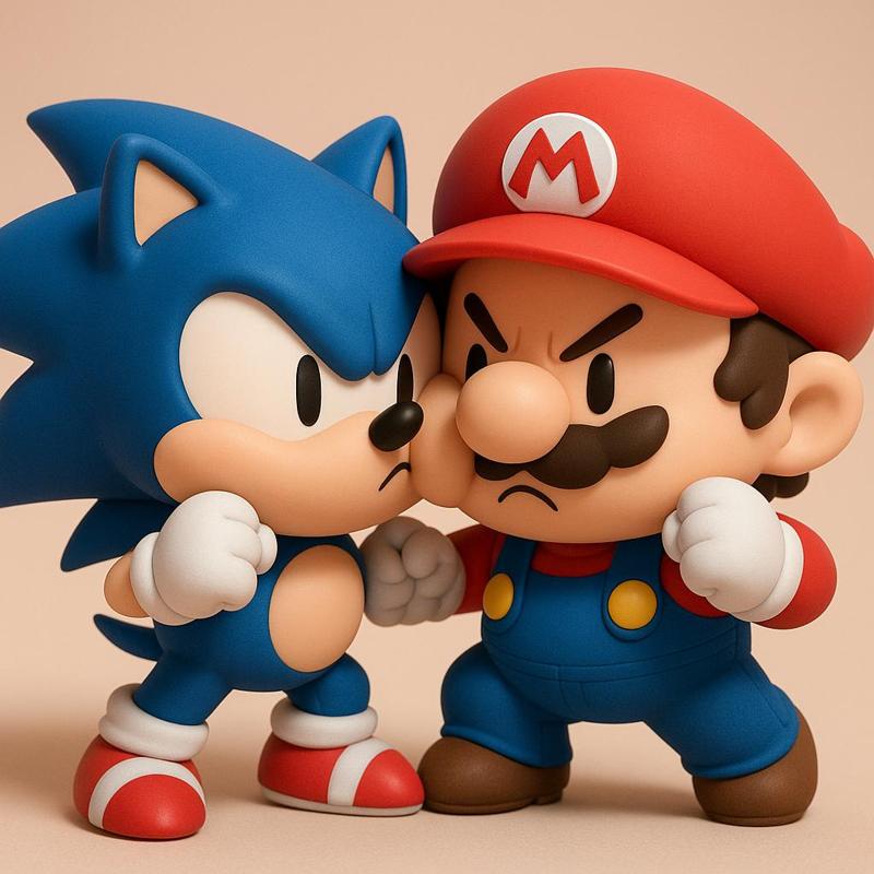 SONIC VS MARIO - SEGA VS NINTENDO - MEGADRIVE VS SNES