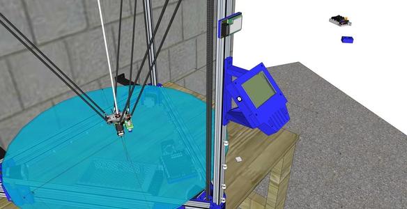 MLK HLK-WiFi Ver. 1.1 Mount for 2020 vertical extrusion