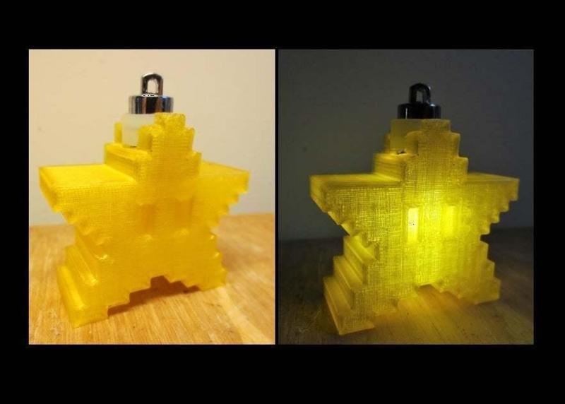 Mario Power Star Charm Necklace Ornament