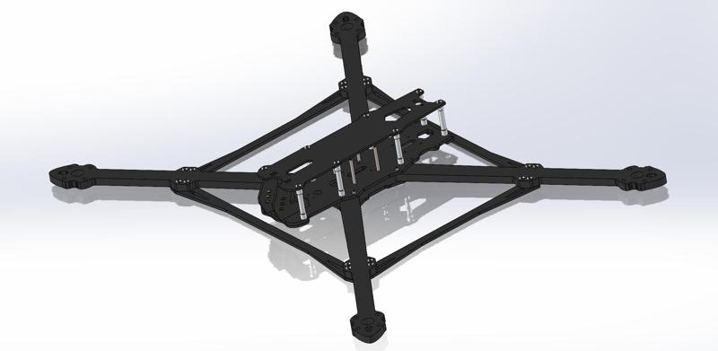 [mark4 v3 13" Pro] Drone frame (STL)