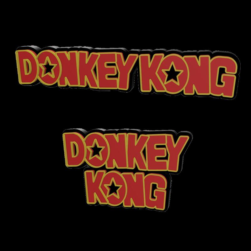 3D MULTICOLOR LOGO/SIGN - Donkey Kong  (Two Variations)