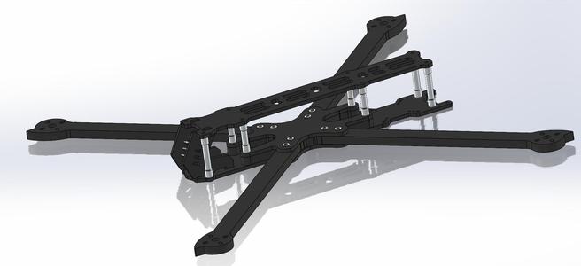 IFlight XL10 V7 10" drone frame (STL)