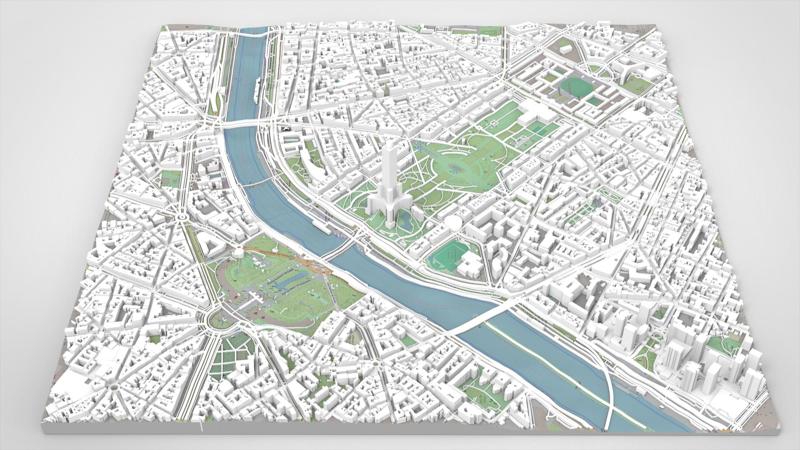 Cityscape Paris France fragment city