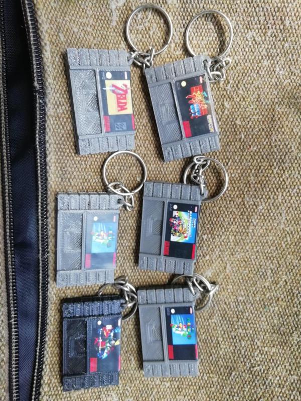 super nintendo "nes" key chain