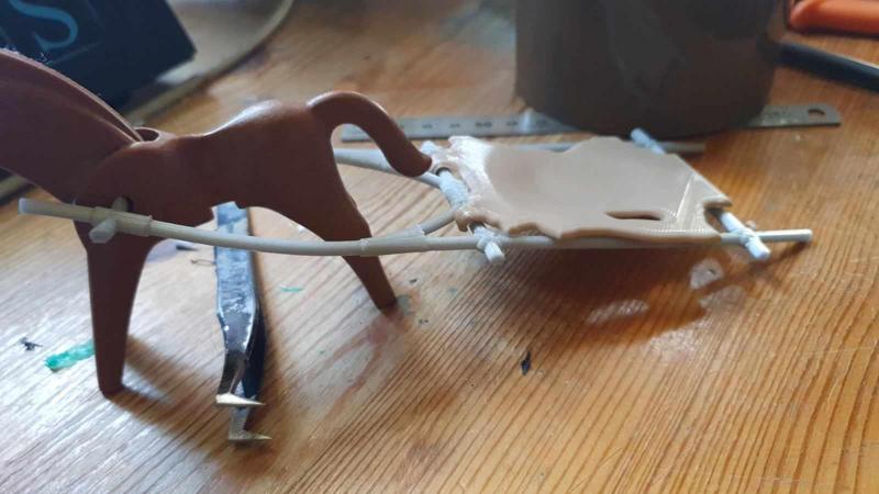 Playmobil Travois frame and Leather - 3872