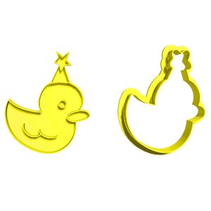 Kawaii cute Duckies birthday duckie cookie cutter/ cookie cookie cookie stamp