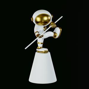 Space Astronaut - Space Judo Man - Art deco - Space Judo Man
