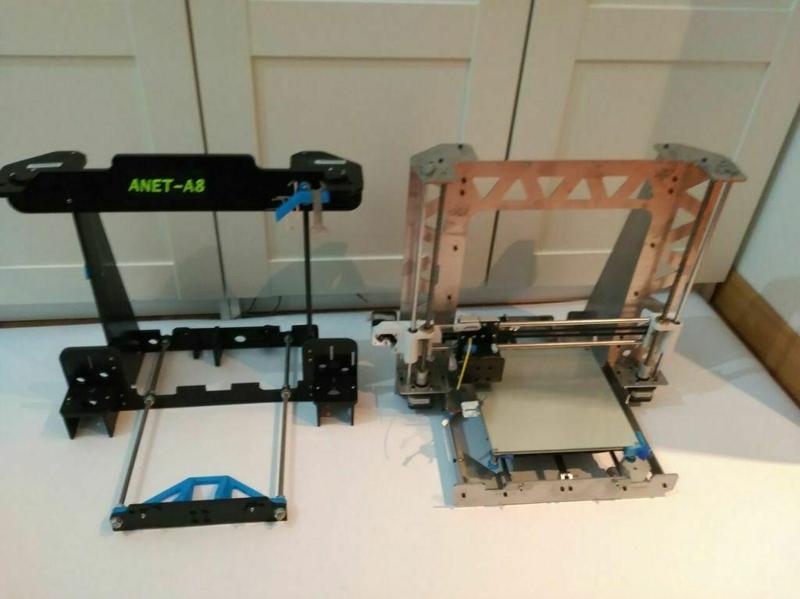 Frame de acero corte al laser 3mm Anet A8 (Modificacion de la Tatara) - 3mm Lasercutted Steel frame fot Anet A8 (Modificated Tatara)