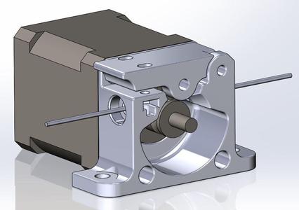 Compact Bowden Extruder for Leapfrog Creatr Dual 3D Printer Conversion