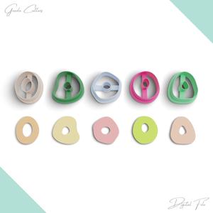 BUNDLE / Organic Donuts Polymer Clay Cutter Package, 5 Models, 2 Cutter Version, 5 Sizes Included, Digital STL File, No: 968 bundle