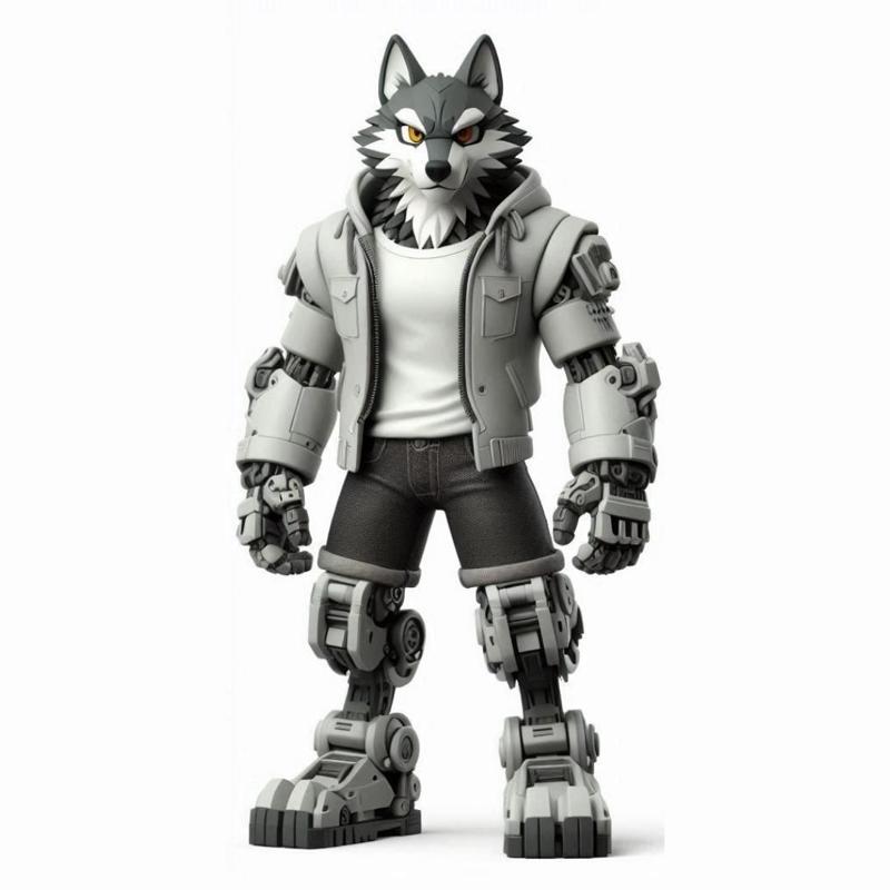 Urban Robo Wolf  02/ art toy / magic makes