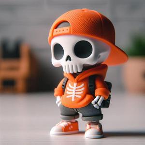Urban vibes / urban Skeleton 23 / art toy / Halloween / Magic Makes
