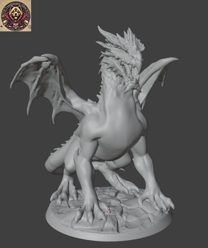 Drakarion the Abyssal Wyrm – DnD Dragon Miniature
