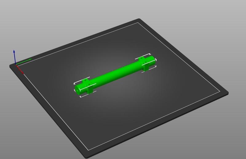 140 mm axle for a semi-trailer with wide 30 mm tires