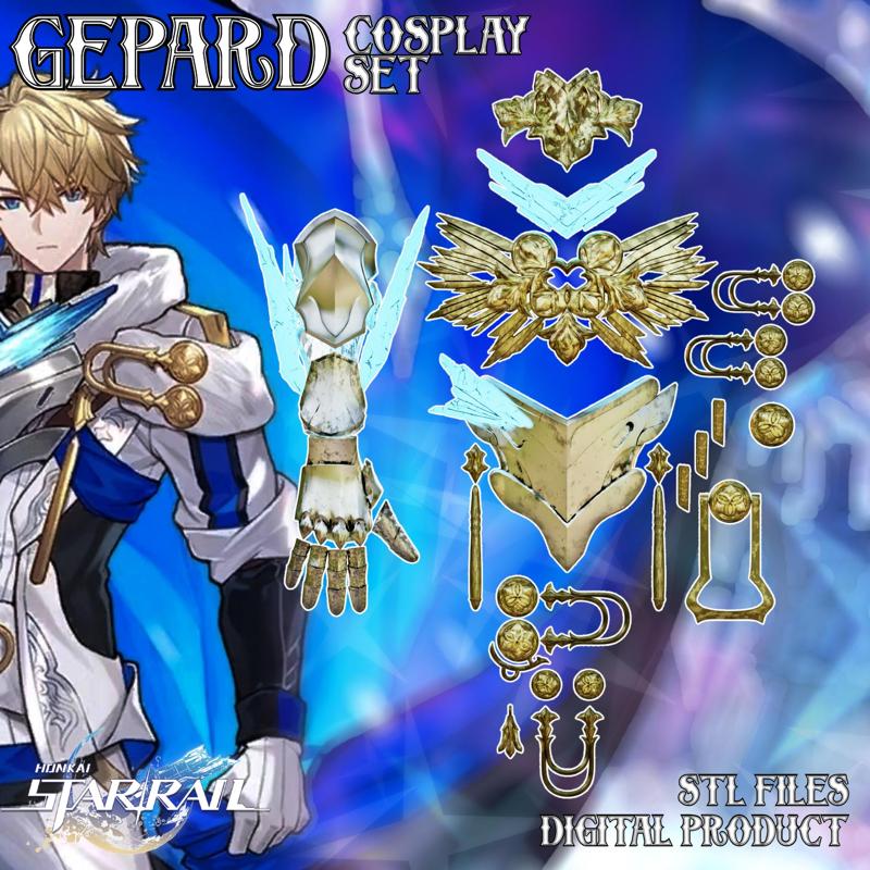 Gepard Accessories Cosplay Set Honkai Star Rail STL