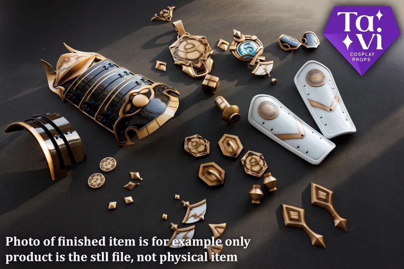 Cosplay stl 3D files pack for Kamisato Ayato accessories